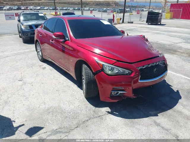 JN1CV7AP3GM202503 — 2016 Infiniti Q50 2.0T Base/2.0T Premium, Передняя часть слева (Left Front), фото до ремонта