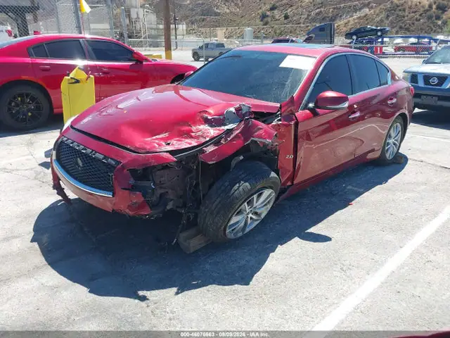 JN1CV7AP3GM202503 — 2016 Infiniti Q50 2.0T Base/2.0T Premium, фото 2 с аукциона IAAI 14.10.2026, Передняя часть слева