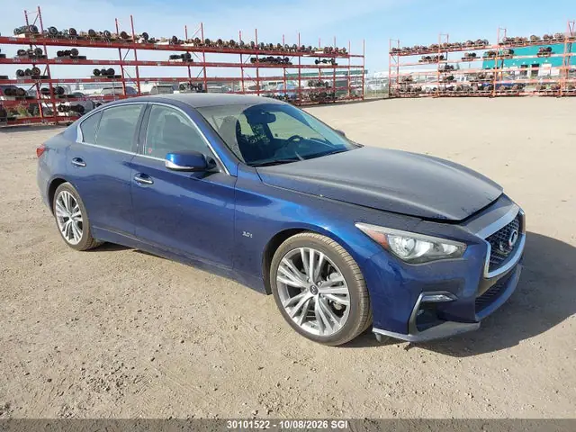 JN1EV7AR2JM610217 — 2018 Infiniti Q50 Luxe/Sport, Град (Hail), фото до ремонта
