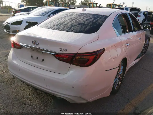 JN1EV7AP1LM204494 — 2020 Infiniti Q50 LUXE, фото 4 с аукциона IAAI 14.10.2026, Передняя часть