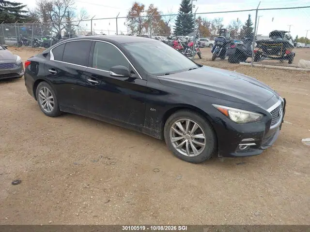 JN1CV7AR2GM252584 — 2016 Infiniti Q50 Premium, Передняя часть слева (Left Front), фото до ремонта