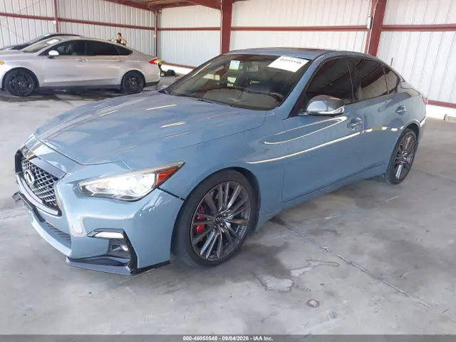 JN1FV7DP5MM850476 — 2021 Infiniti Q50 Red Sport 400, фото 2 с аукциона IAAI 13.10.2026, Передняя часть справа