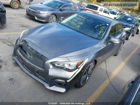 2014 Infiniti Q50 Hybrid Premium/Sport VIN JN1AV7AR0EM702849 фото 3