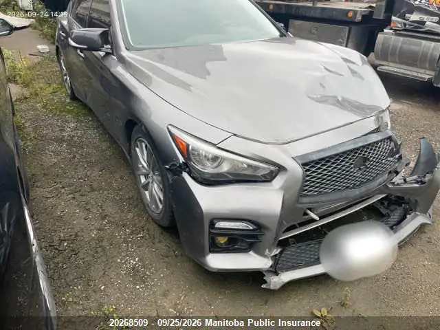 JN1BV7AR7EM681342 — 2014 Infiniti Q50, Передняя часть (Front), фото до ремонта
