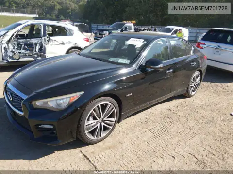 2014 Infiniti Q50 Hybrid Sport VIN JN1AV7AR5EM701728 фото 3