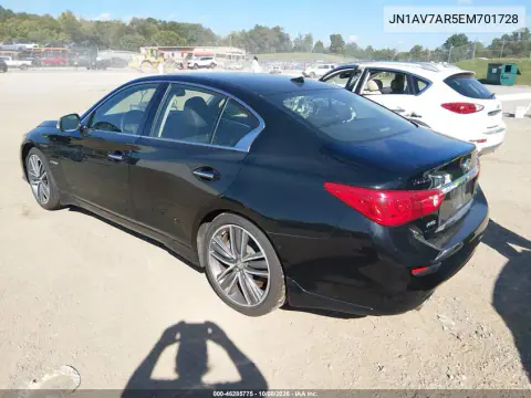 2014 Infiniti Q50 Hybrid Sport VIN JN1AV7AR5EM701728 фото 4