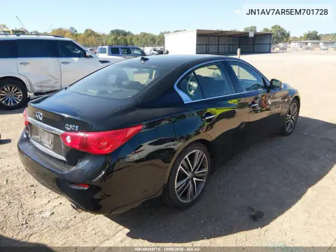 2014 Infiniti Q50 Hybrid Sport VIN JN1AV7AR5EM701728 фото 5