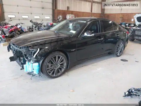 2016 Infiniti Q50 3.0T Red Sport 400 VIN JN1FV7AR6GM451893 фото 3