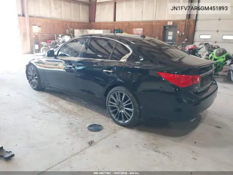 2016 Infiniti Q50 3.0T Red Sport 400 VIN JN1FV7AR6GM451893 фото 4