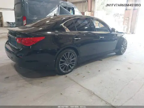 2016 Infiniti Q50 3.0T Red Sport 400 VIN JN1FV7AR6GM451893 фото 5