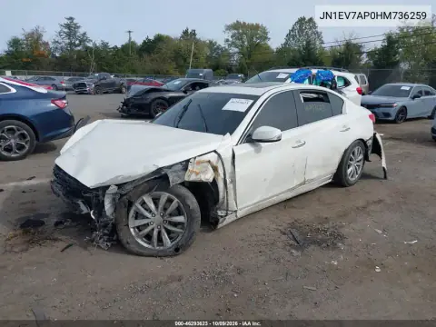 2017 Infiniti Q50 3.0T Premium VIN JN1EV7AP0HM736259 фото 2
