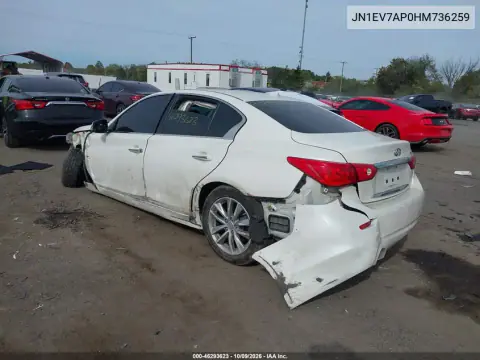 2017 Infiniti Q50 3.0T Premium VIN JN1EV7AP0HM736259 фото 3