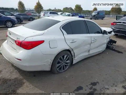 2017 Infiniti Q50 3.0T Premium VIN JN1EV7AP0HM736259 фото 4