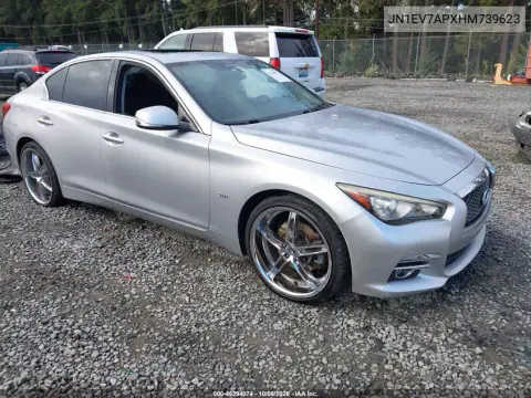 JN1EV7APXHM739623 — 2017 Infiniti Q50, Повреждение крыши, фото до ремонта