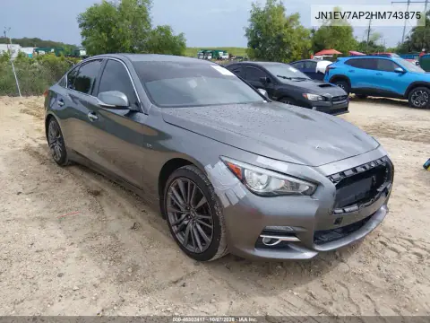 2017 Infiniti Q50 3.0T Premium VIN JN1EV7AP2HM743875 фото 2