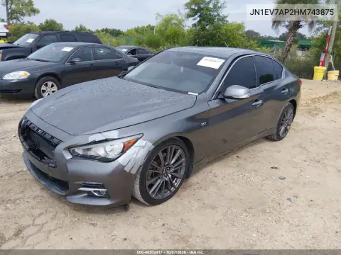 2017 Infiniti Q50 3.0T Premium VIN JN1EV7AP2HM743875 фото 3