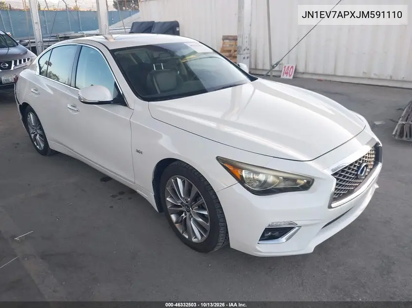 JN1EV7APXJM591110 — 2018 Infiniti Q50, фото 2 с аукциона IAAI, Не указано