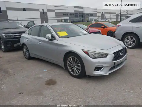JN1EV7AR2JM438903 — 2018 Infiniti Q50, Сзади слева, фото до ремонта