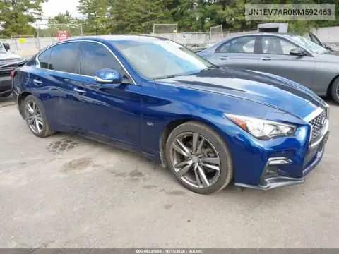 JN1EV7AR0KM592463 — 2019 Infiniti Q50, Сзади, фото до ремонта