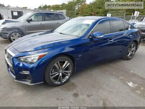 JN1EV7AR0KM592463 — 2019 Infiniti Q50, фото 2 с аукциона IAAI, Задняя часть
