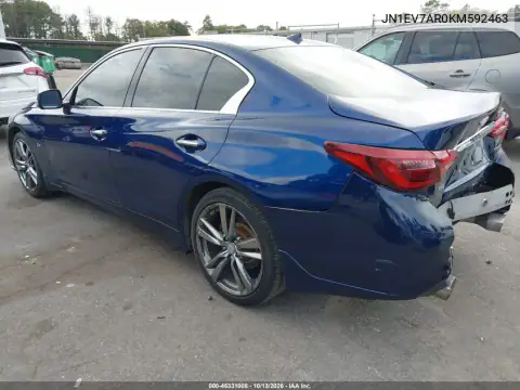 JN1EV7AR0KM592463 — 2019 Infiniti Q50, фото 3 с аукциона IAAI, Задняя часть