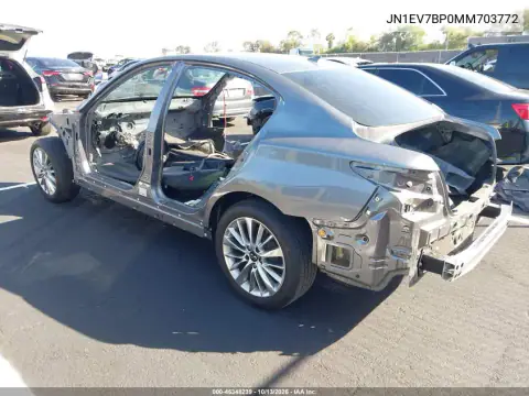 JN1EV7BP0MM703772 — 2021 Infiniti Q50, фото 3 с аукциона IAAI, Кража