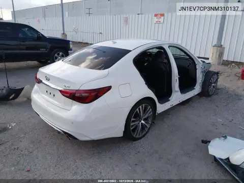 JN1EV7CP3NM310137 — 2022 Infiniti Q50, фото 5 с аукциона IAAI, Боковая часть