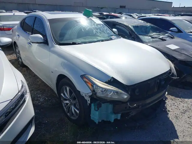JN1BY1AP6GM220204 — 2016 Infiniti Q70 3.7, Передняя часть (Front End), фото до ремонта