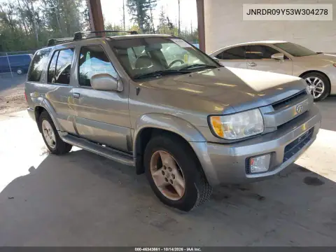 JNRDR09Y53W304278 — 2003 Infiniti QX4, Левый бок, фото до ремонта