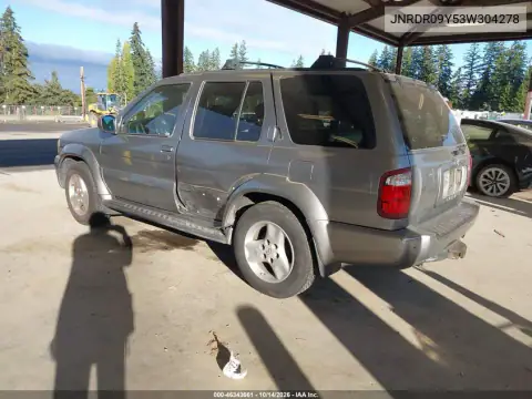 JNRDR09Y53W304278 — 2003 Infiniti QX4, фото 4 с аукциона IAAI, Левый бок