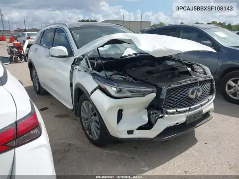 3PCAJ5BBXSF108143 — 2025 Infiniti QX50, Сзади, фото до ремонта