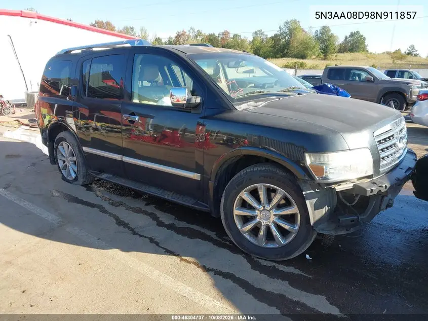 2008 Infiniti Qx56 VIN 5N3AA08D98N911857 фото 2