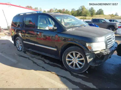 5N3AA08D98N911857 — 2008 Infiniti QX56, Передняя часть, фото до ремонта
