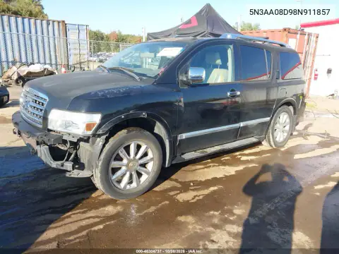 2008 Infiniti Qx56 VIN 5N3AA08D98N911857 фото 3