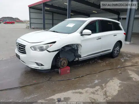 5N1AL0MN2DC301533 — 2013 Infiniti QX60, фото 3 с аукциона IAAI, Боковая часть