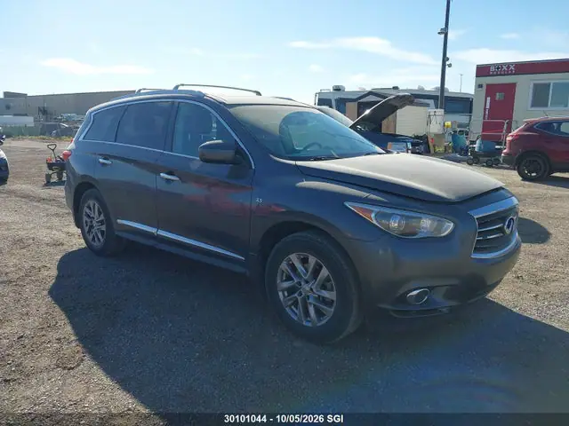 5N1AL0MM2EC510313 — 2014 Infiniti QX60, Град (Hail), фото до ремонта