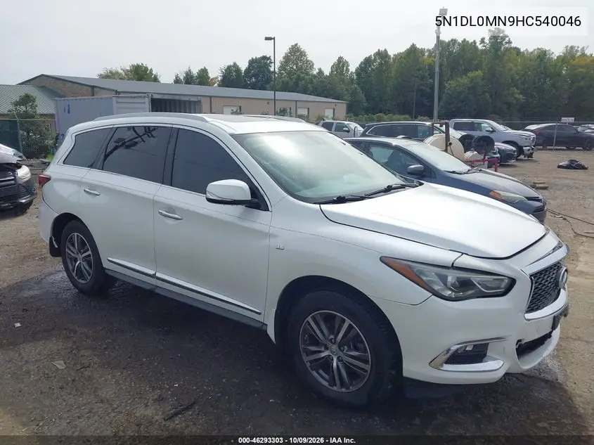 2017 Infiniti Qx60 VIN 5N1DL0MN9HC540046 фото 2