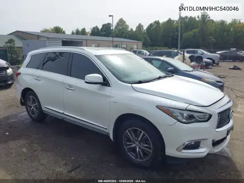 5N1DL0MN9HC540046 — 2017 Infiniti QX60, Передняя часть, фото до ремонта