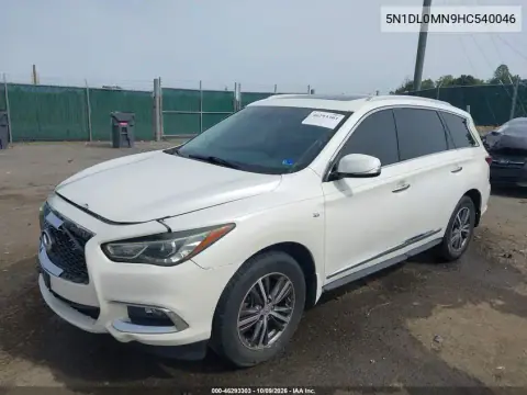 2017 Infiniti Qx60 VIN 5N1DL0MN9HC540046 фото 3