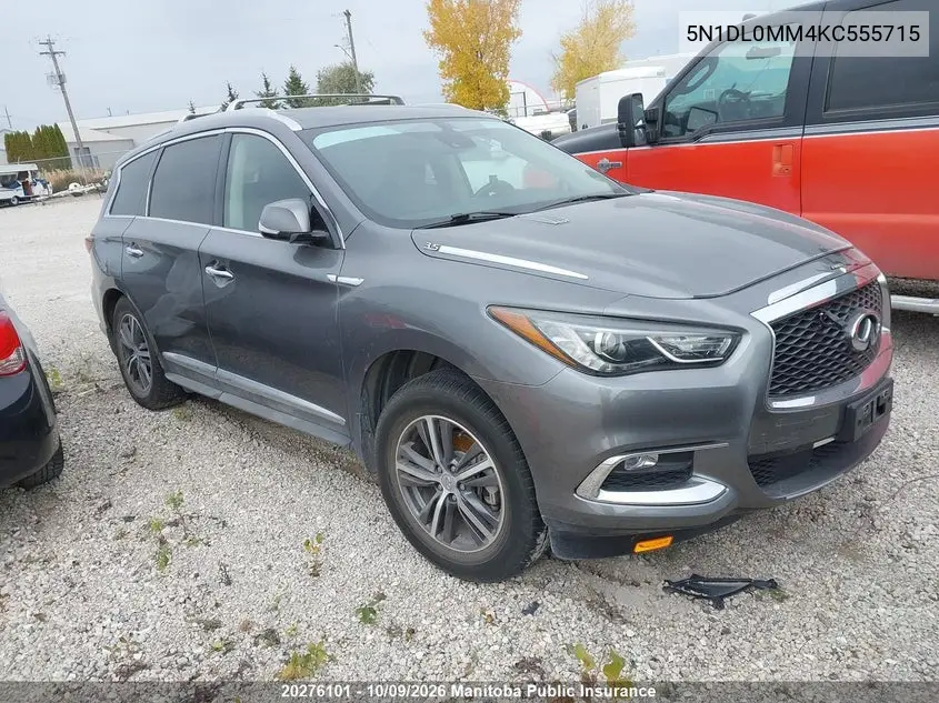 2019 Infiniti Qx60 Pure VIN 5N1DL0MM4KC555715 фото 1