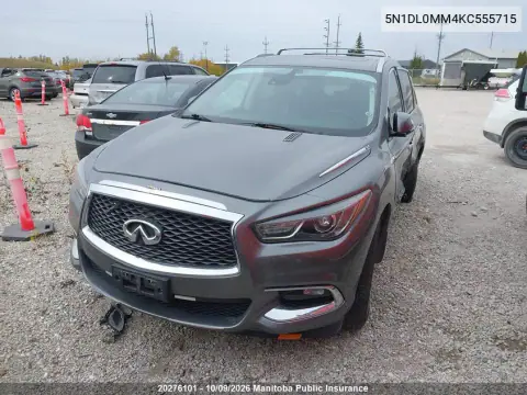 2019 Infiniti Qx60 Pure VIN 5N1DL0MM4KC555715 фото 2