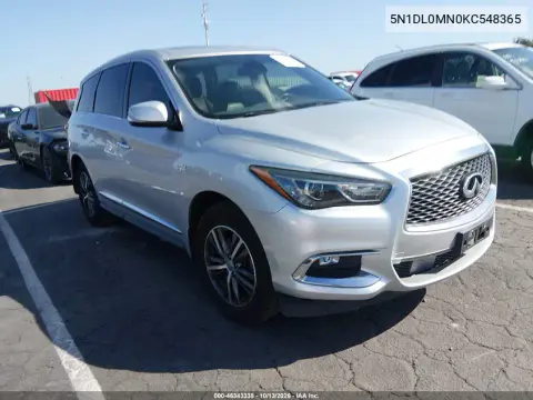 5N1DL0MN0KC548365 — 2019 Infiniti QX60, Передняя часть, фото до ремонта