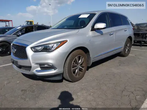 2019 Infiniti Qx60 Pure VIN 5N1DL0MN0KC548365 фото 2