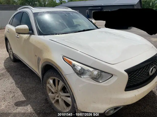 JN8CS1MW5EM410227 — 2014 Infiniti QX70, Передняя часть (Front), фото до ремонта