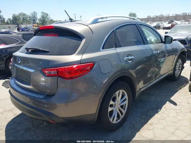 JN8CS1MU1FM381289 — 2015 Infiniti QX70, фото 4 с аукциона IAAI 14.10.2026, Передняя часть