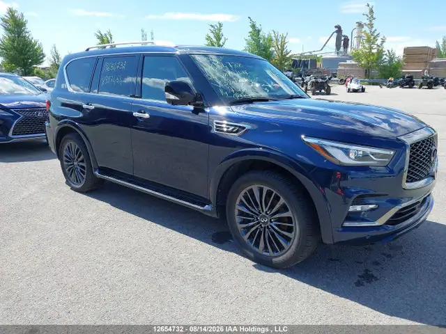 JN8AZ2AEXR9327454 — 2024 Infiniti QX80 Luxe/Premium Select, Передняя часть (Front), фото до ремонта