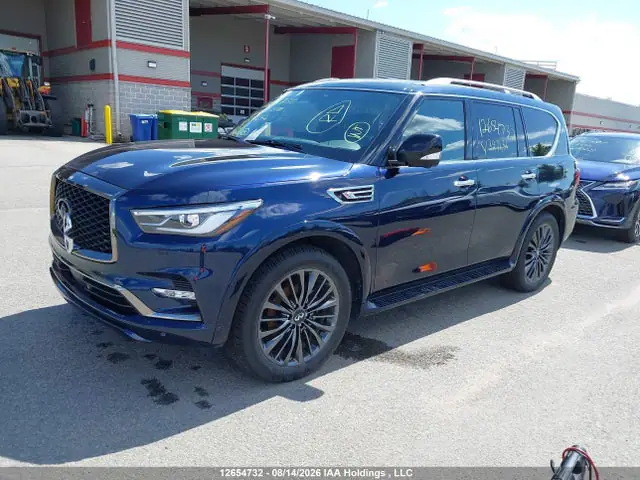 JN8AZ2AEXR9327454 — 2024 Infiniti QX80 Luxe/Premium Select, фото 2 с аукциона IAAI 14.10.2026, Передняя часть