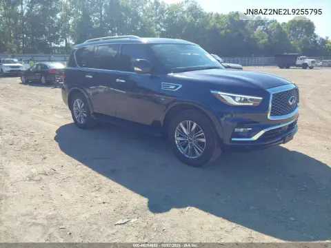 JN8AZ2NE2L9255795 — 2020 Infiniti QX80, Левая сторона, фото до ремонта