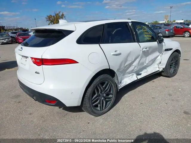 SADCL2BV0HA494380 — 2017 Jaguar F-Pace R-Sport 35T, фото 4 с аукциона IAAI 29.09.2026, Правый бок