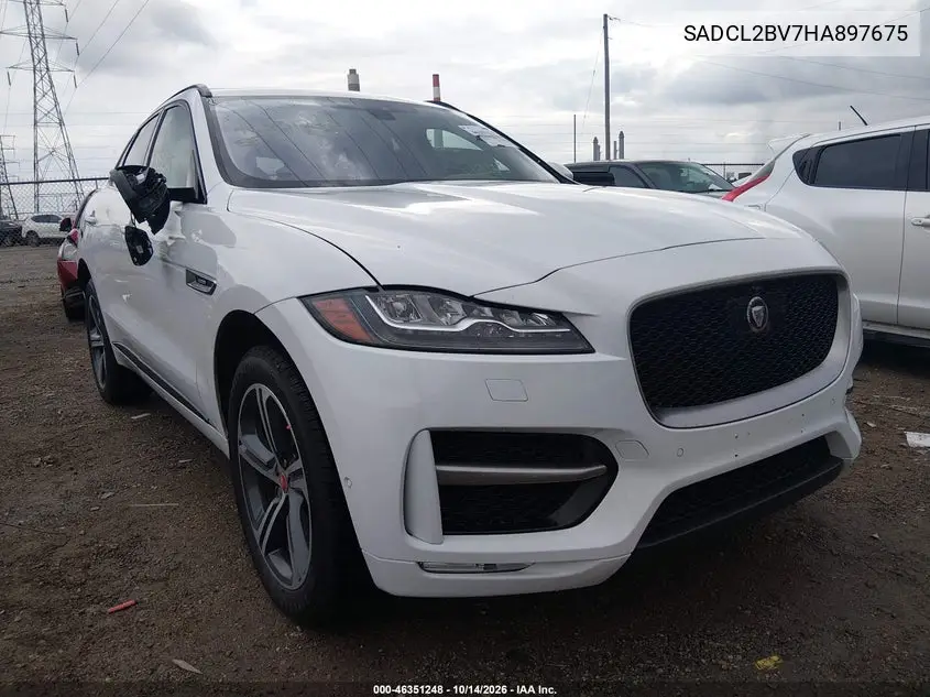 SADCL2BV7HA897675 — 2017 Jaguar F-Pace, фото 2 с аукциона IAAI, Правый бок